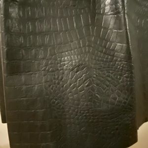 Leather skirt - Black